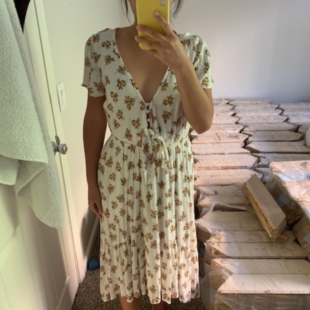 Cute boho floral dress